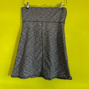 Prana Black Space Dye Skater Tennis Skirt M